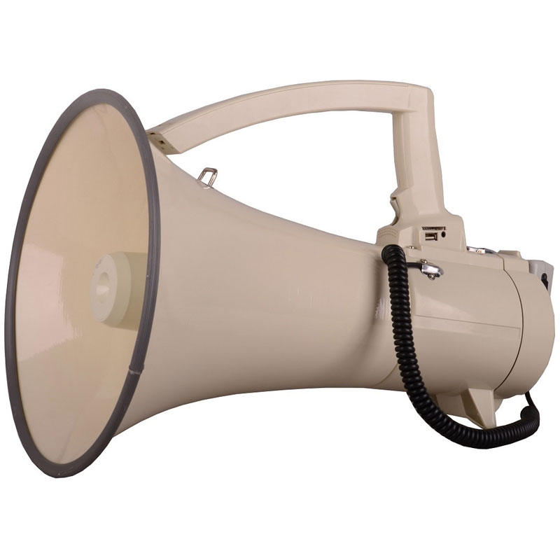 Мегафон рупор Gromic-199 60Watt с MP3/USB/AUX, сирена, запись и АКБ