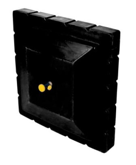 Бак бачок для душа (99х99х30) 200л с лейкой и муфтой